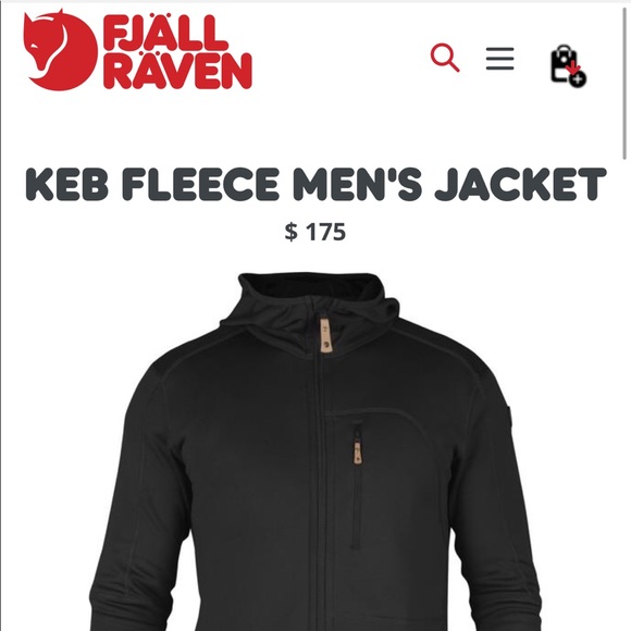 Fjallraven Other - FJALL RAVEN KEB FLEECE MENS JACKET. Size Medium